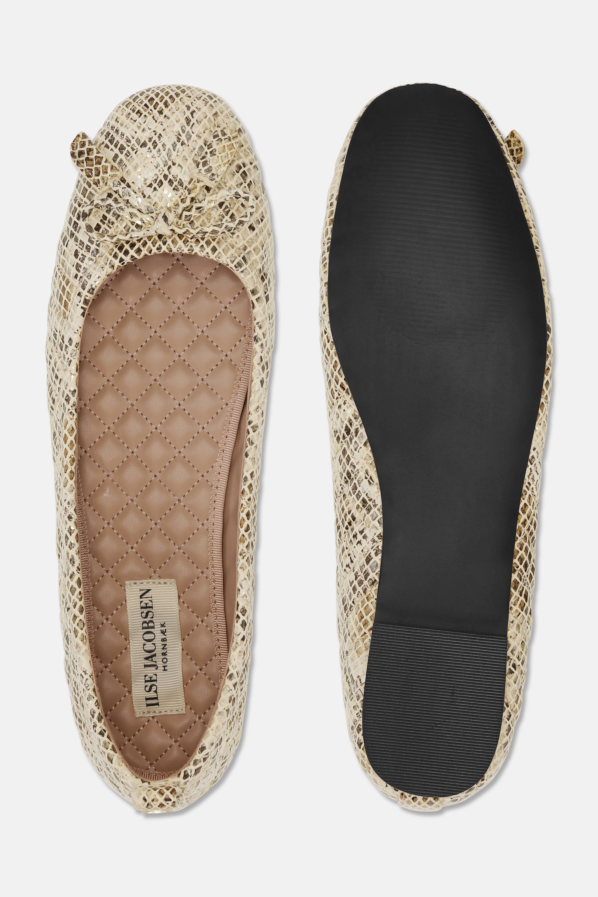 Quilted Ballerina - Latte Black